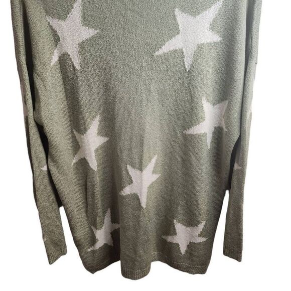 A Beautiful Soul NWT Sage Star V Neck Pullover Lightweight Beach Sweater Size 18 - Picture 10 of 11